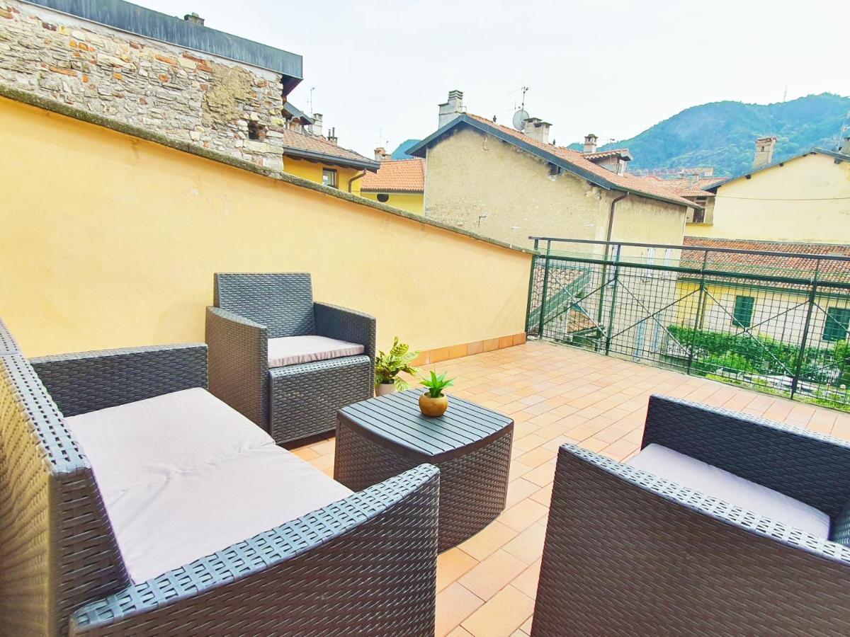 King Como Lake Center 9 Posti Letto- Grande Terrazza - 2 Bagni Privati ภายนอก รูปภาพ